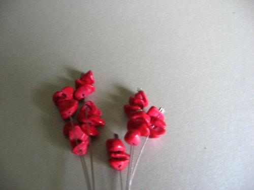 Červené náušky — foto 3