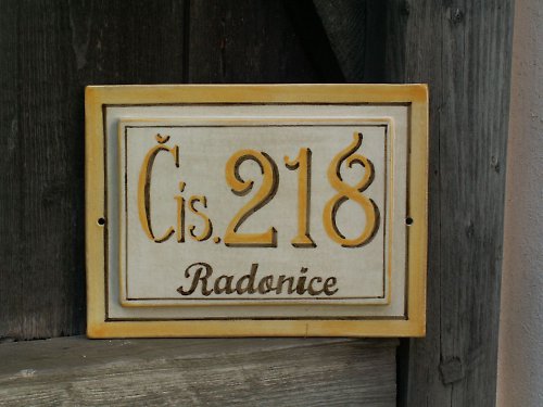 Keramické číslo na zakázku — foto 2