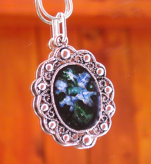 Black resin - Malované pomněnky — foto 3