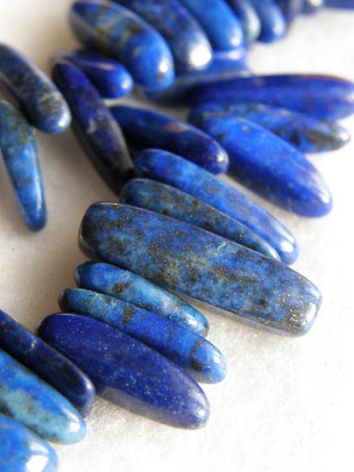 Lapis lazuli korálky - 10 kusů — foto 2