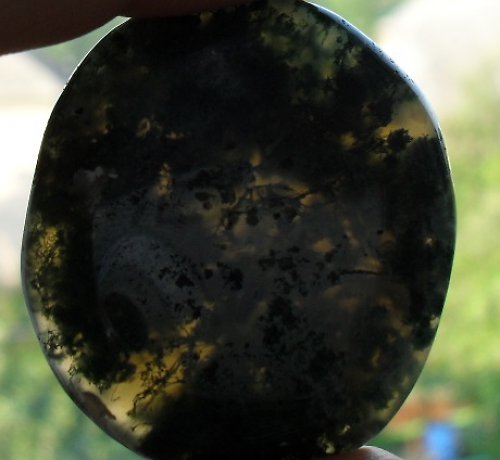 Mechový achát 40 x 36mm — foto 2