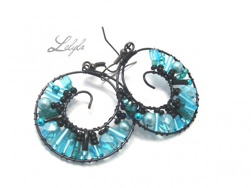 Kruhy - black&turquoise — foto 2