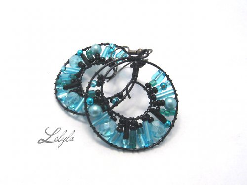 Kruhy - black&turquoise — foto 3