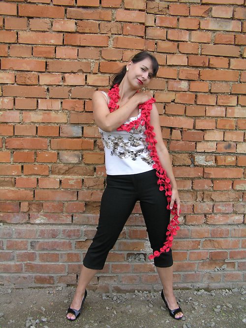 Šála červená — foto 2