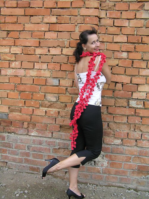 Šála červená — foto 3