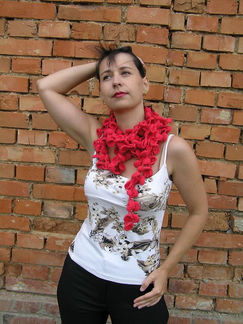 Šála červená — foto 4