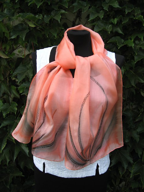 EVEMODE - hedvábný šál "Exquisite" — foto 2