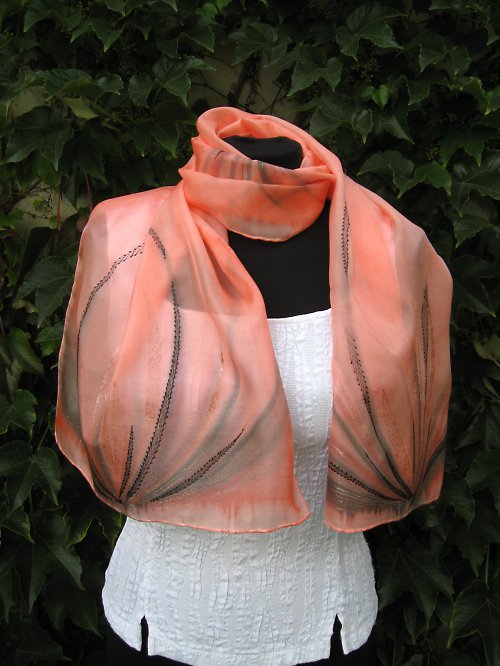EVEMODE - hedvábný šál "Exquisite" — foto 3