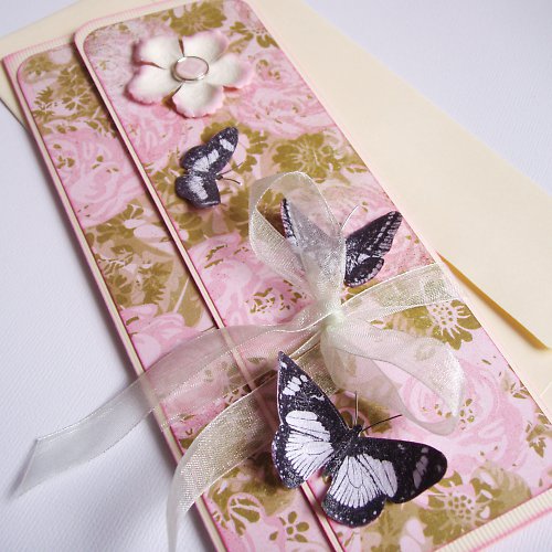 Obálka na peníze - ROMANTIC BUTTERFLIES — foto 2