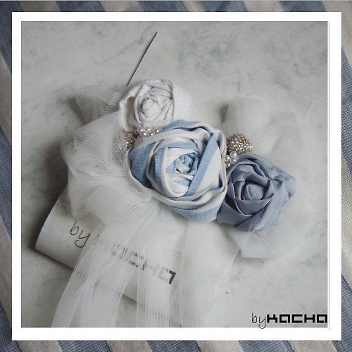Stripes Rose - brooch — foto 2