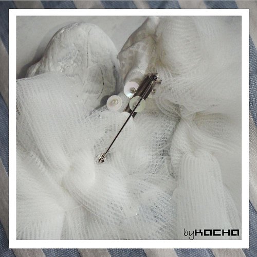 Stripes Rose - brooch — foto 3