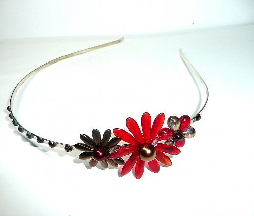 Čelenka " Autumn dahlia " — foto 2