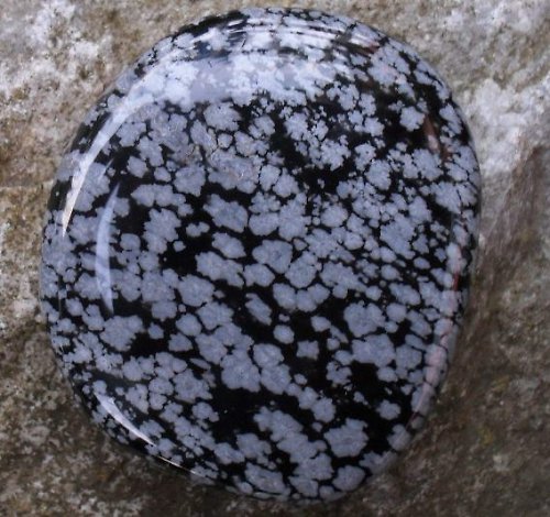 Obsidián vločkový 48x43mm — foto 2