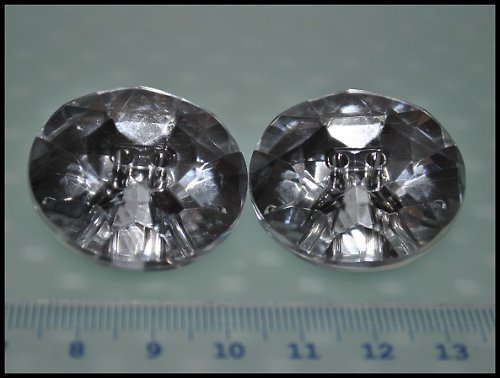 Knoflík dvoudírkový CRYSTAL - 1ks — foto 2
