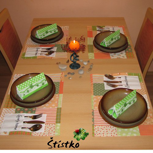 Prostírání s kapsami - Sweet home — foto 3
