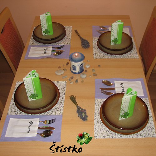Prostírání s kapsami - Levandule — foto 3