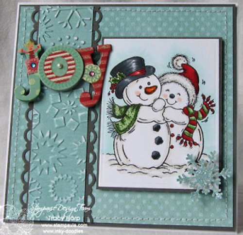 Silikonové razítko - PEN29 - Snow Cuddles — foto 2