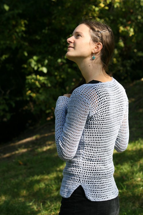 Háčkovaný svetřík — foto 5
