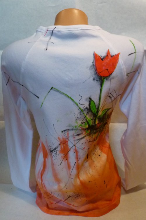 Triko "paní Štulpna v tulipánech", XL — foto 3