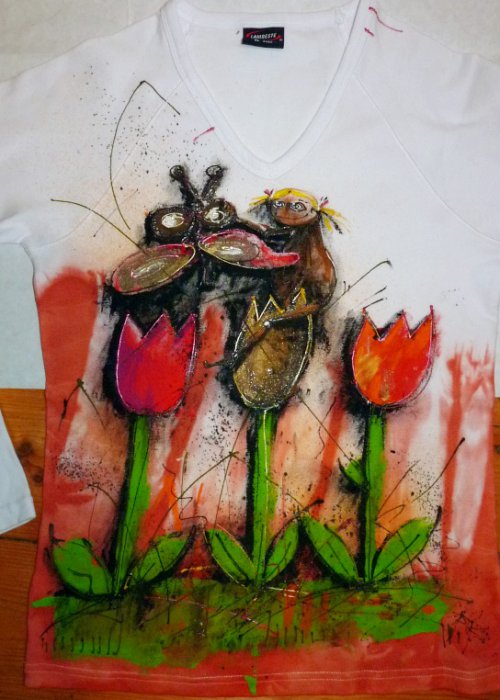 Triko "paní Štulpna v tulipánech", XL — foto 4