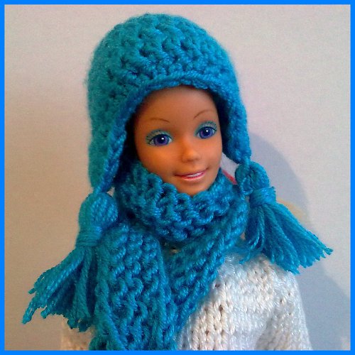 Ušanka a šála pro Barbie — foto 5