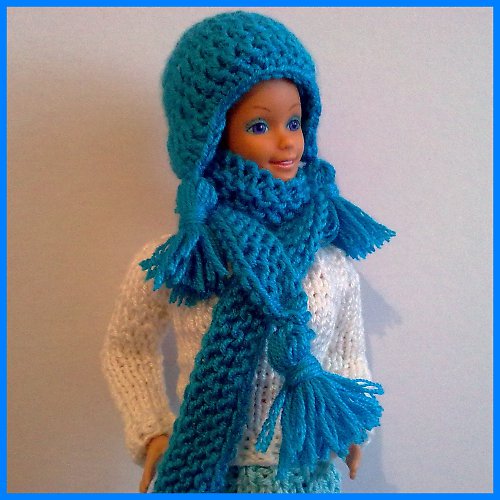 Ušanka a šála pro Barbie — foto 6