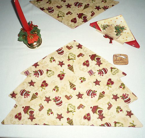 Vánoční prostírky stromečkové — foto 2