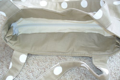 ••• Kávová kabelka s puntíky ••• — foto 3