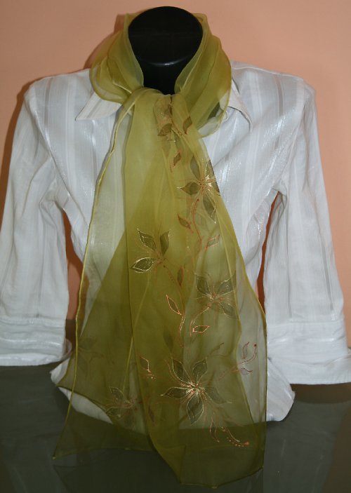 Šála - Olivové květy — foto 2