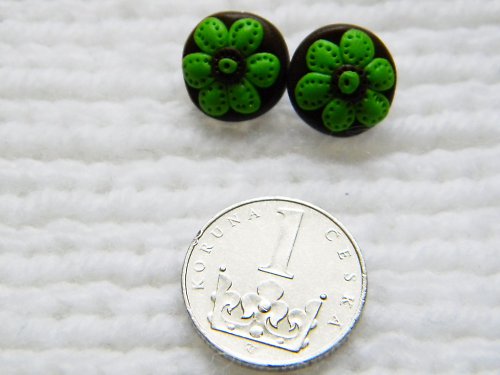 FIMO pecičky - zelená kvítka — foto 3