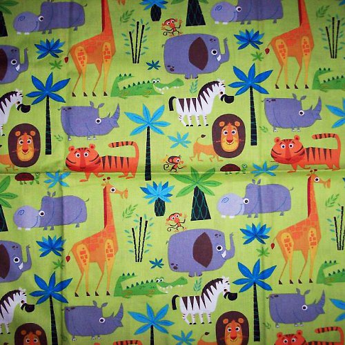 Látka - Wild Animal in green — foto 2