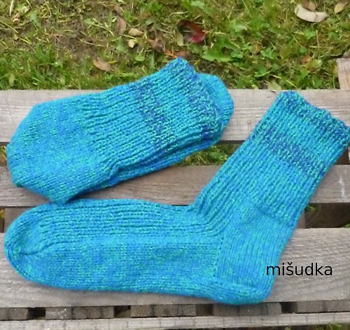 Ponožky jako od maminky - modré 14. — foto 3