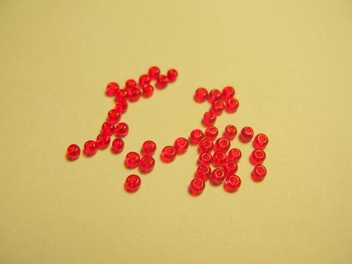 Korálky rokajl červené — foto 2