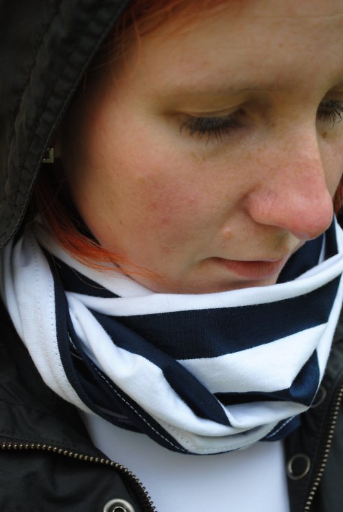 Námořnická šála široký pruh — foto 2