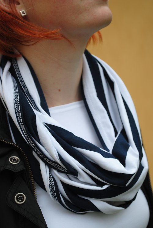 Námořnická šála široký pruh — foto 3