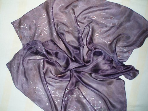 Fialový šátek 74x74 cm — foto 2