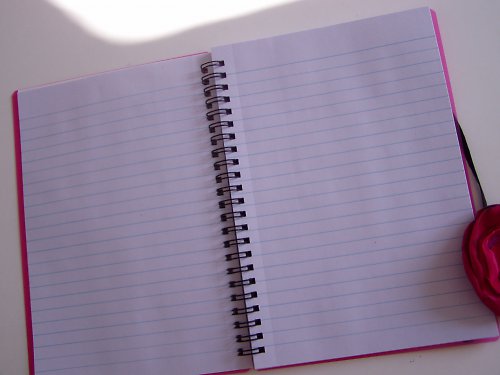 Kroužkový notes růžovýs RŮŽÍ A5 — foto 5