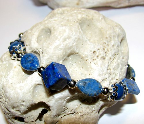 Blue dream /lapis lazuli/ - náramek — foto 3