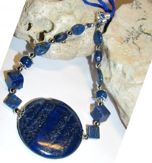 Blue dream /lapis lazuli/ - náramek — foto 4