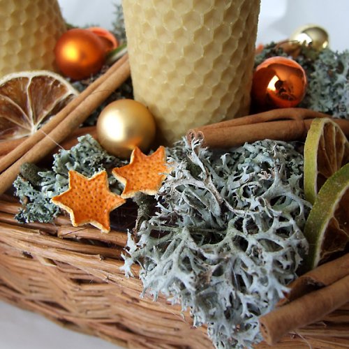 Adventní svícen do oranžova — foto 3