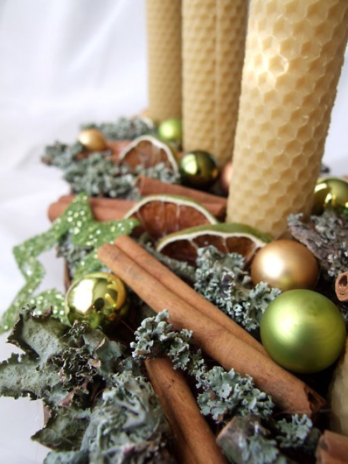 Adventní svícen medový — foto 5