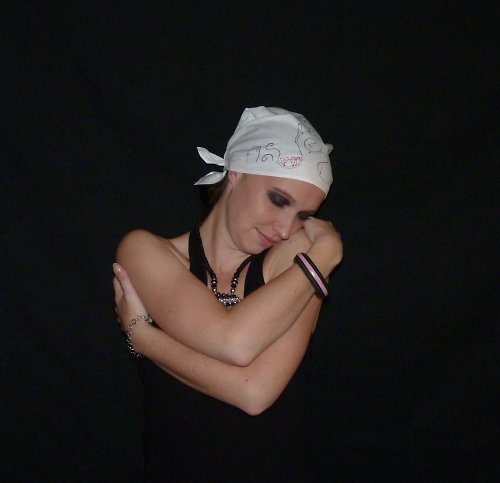 Šátek S012 - Bílý - FOLKLOR — foto 2