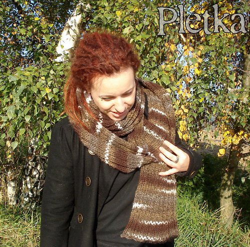 Šál v odstínech hnědé — foto 2