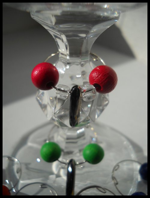 Glass charm-rozlišovače /6ks — foto 3