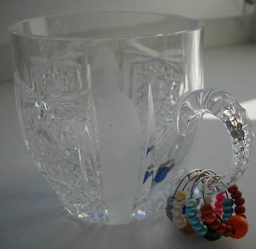 Glass charm-ozdůbky na skleničky / 5ks — foto 2