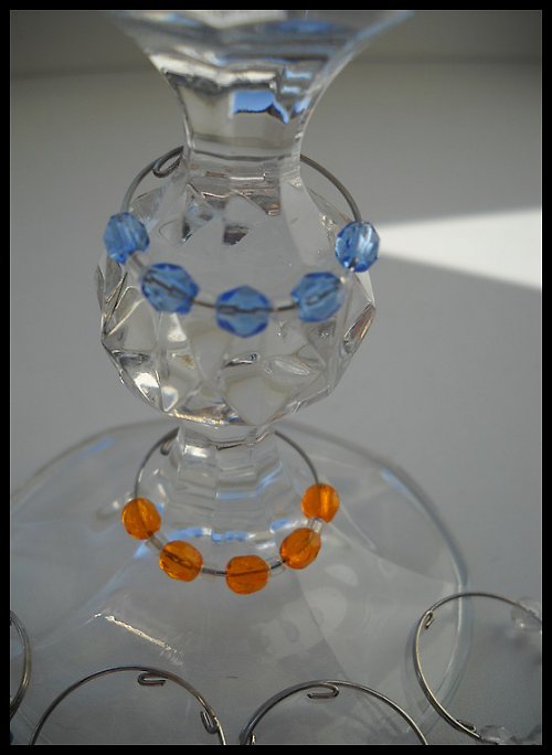 Glass charm-rozlišovače /6ks — foto 2