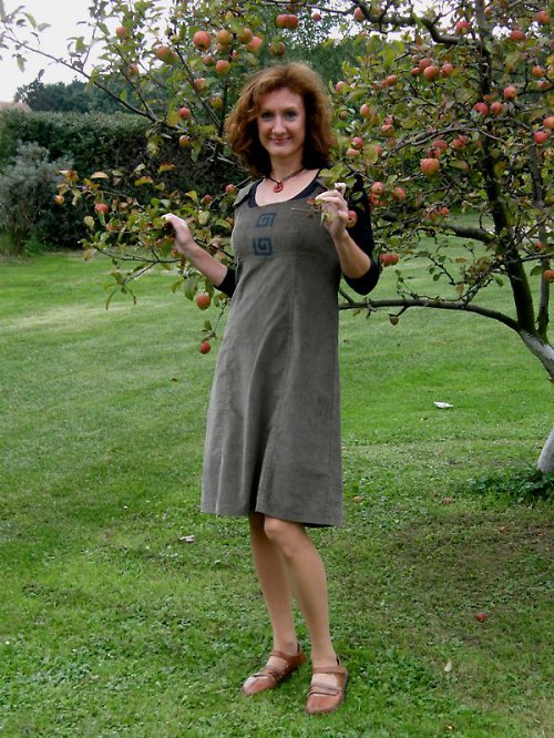 Šatová sukně manšestrová — foto 2
