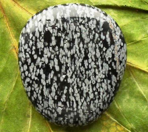 Obsidián vločkový 40x36x10mm — foto 2