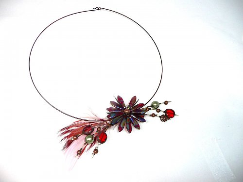 Naušnice : " Marguaritas dark red " - na přání — foto 2