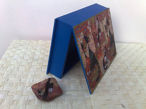 Dřevěná krabička "Kočky" — foto 2